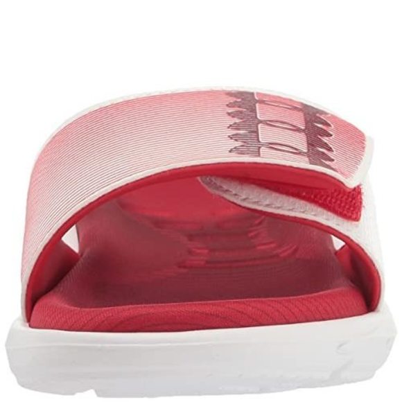 NEW UNDER ARMOUR UNISEX MERCENARY SLIDE SANDAL, RED (601)/BETA, 1 US WOMEN - Picture 3 of 6